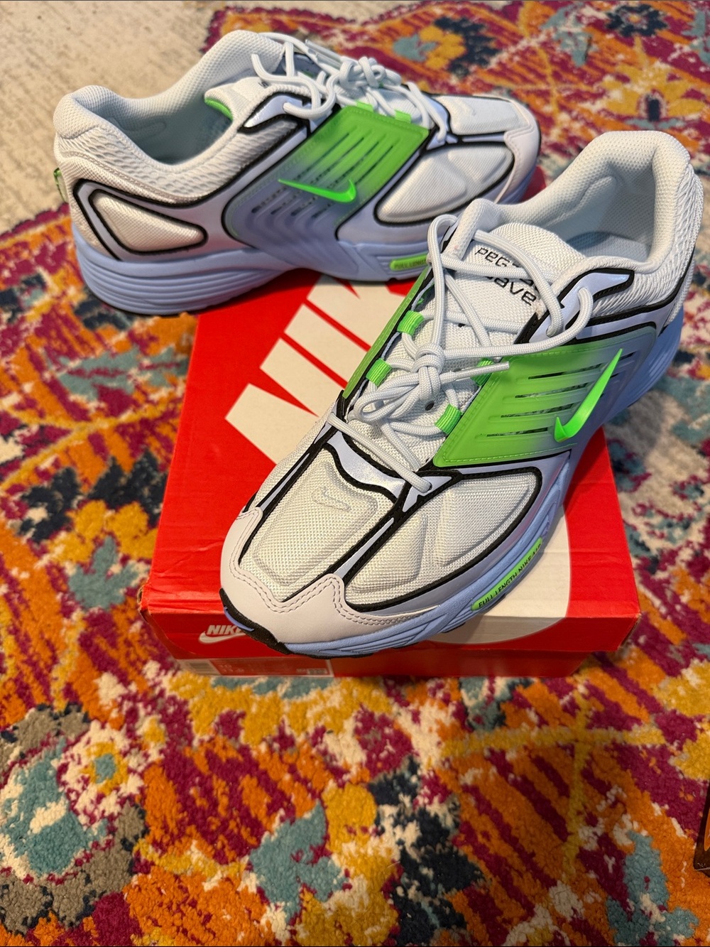 Nike Air Pegasus Sneakers with Neon Green Accents